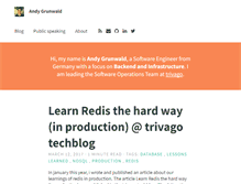 Tablet Screenshot of andygrunwald.com